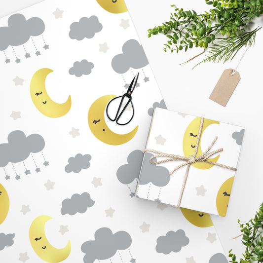 Moon & Cloud Wrapping Paper