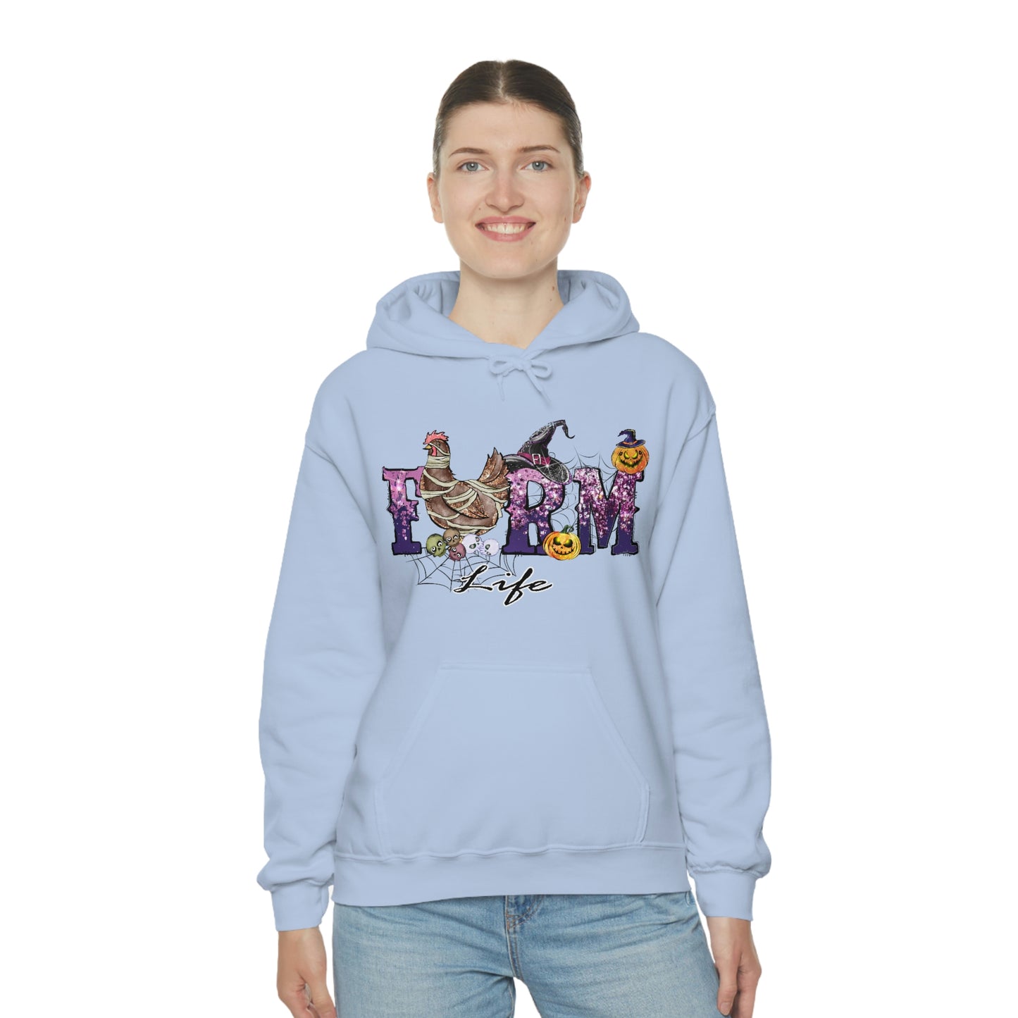 Halloween Farm Life Unisex Heavy Blend Hooded Sweatshirt