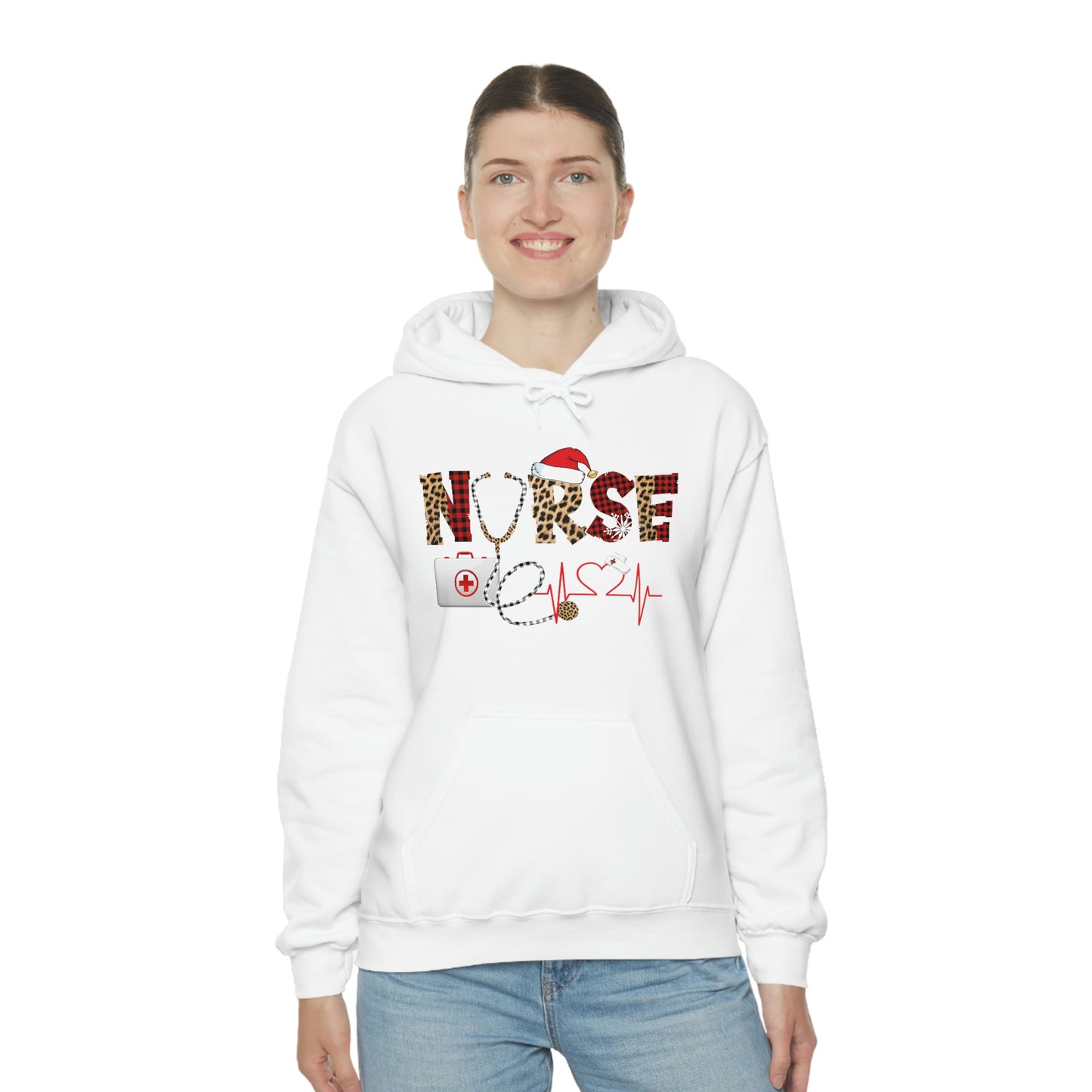 Holiday Nurse Unisex Heavy Blend Hooded Sweatshirt