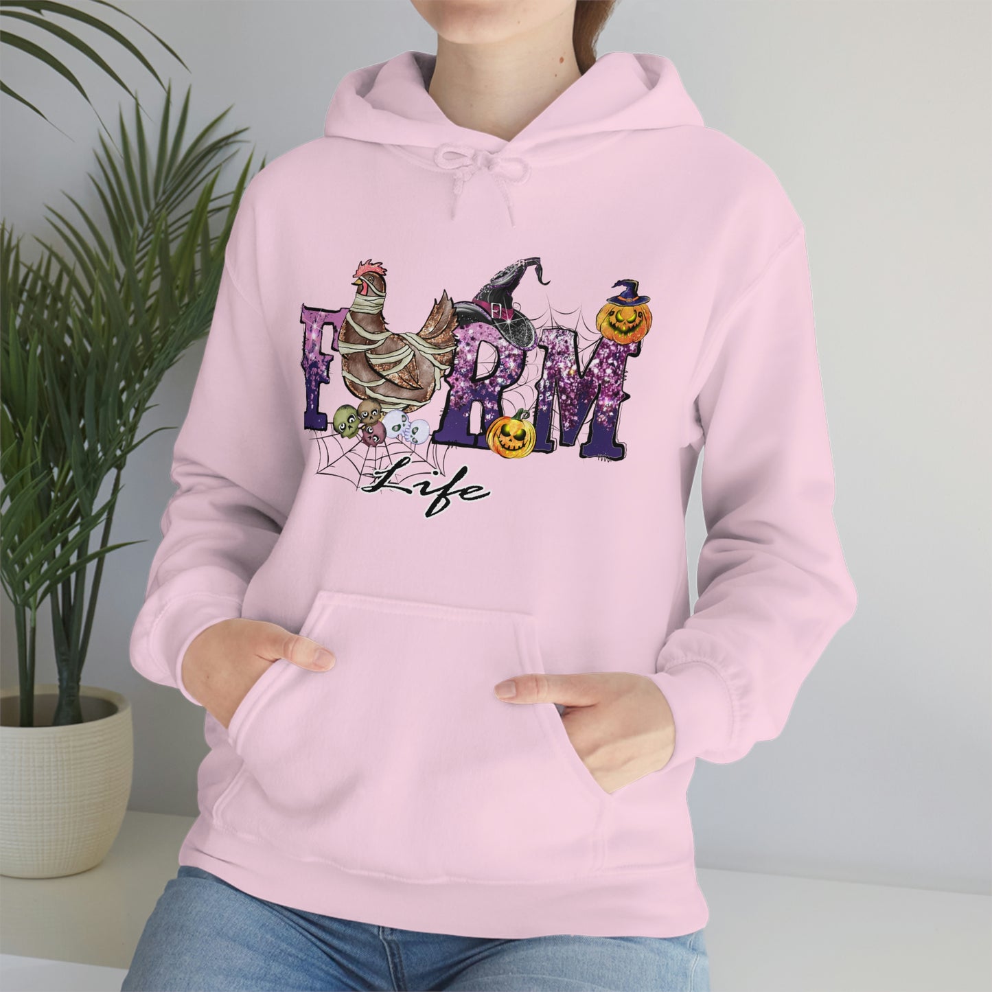 Halloween Farm Life Unisex Heavy Blend Hooded Sweatshirt