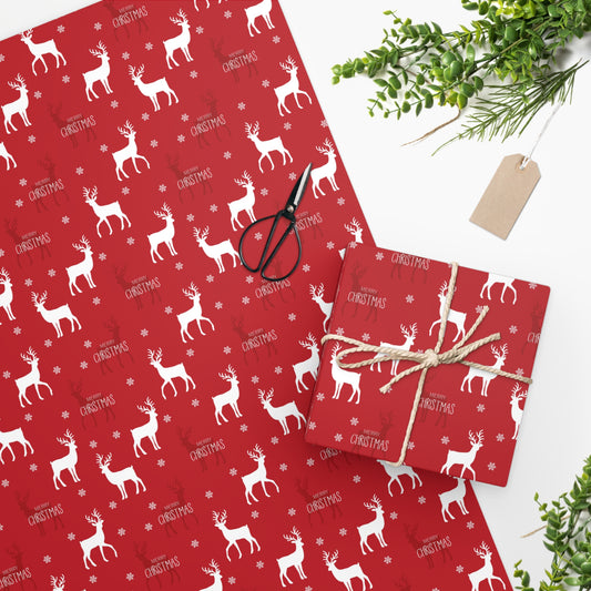 Christmas Reindeer Wrapping Paper