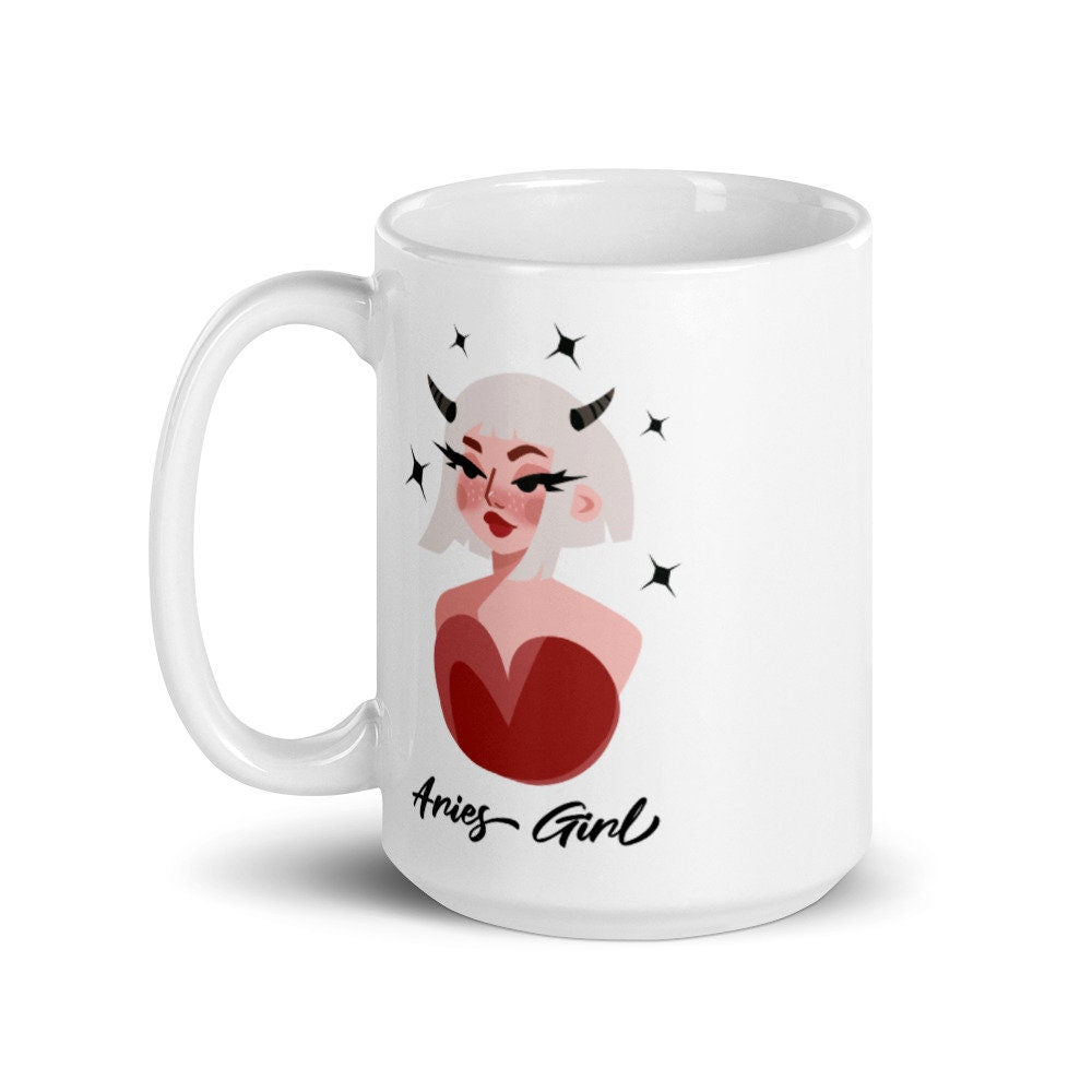 Aries Zodiac Ceramic Mug 15 oz.