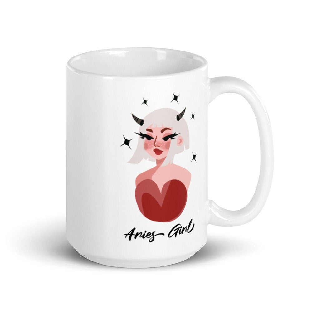 Aries Zodiac Ceramic Mug 15 oz.