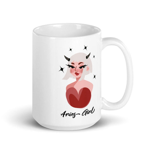 Aries Zodiac Ceramic Mug 15 oz.