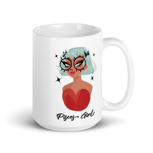 Pisces Zodiac Ceramic Mug 15oz