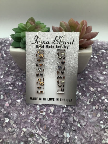 Dog Acrylic Stick Earrings